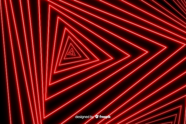 Geometric red lights background