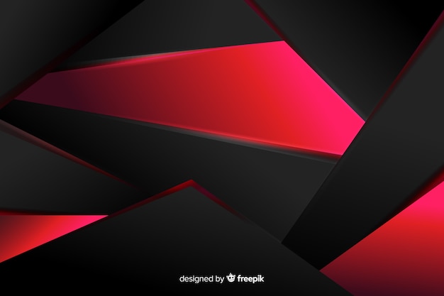 Geometric red lights background