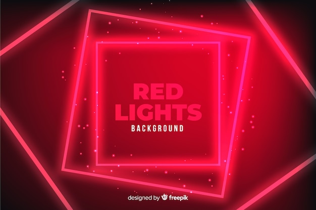 Geometric red lights background