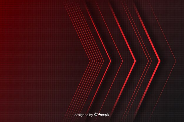 Geometric red lights background