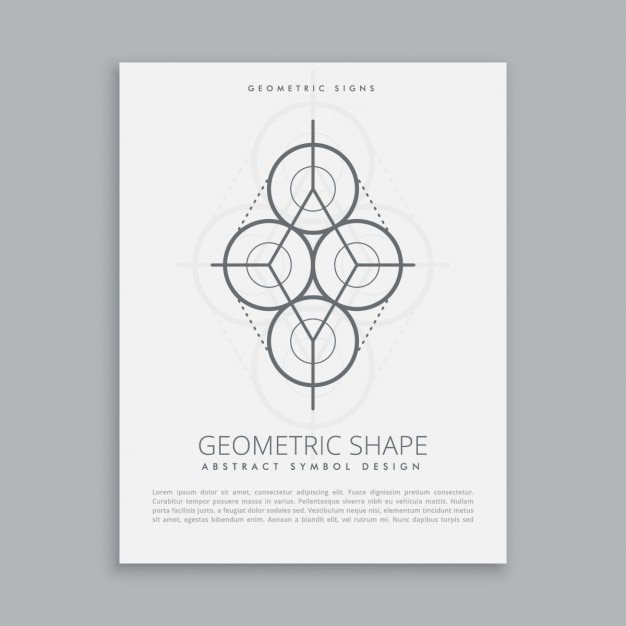 Geometric shape template