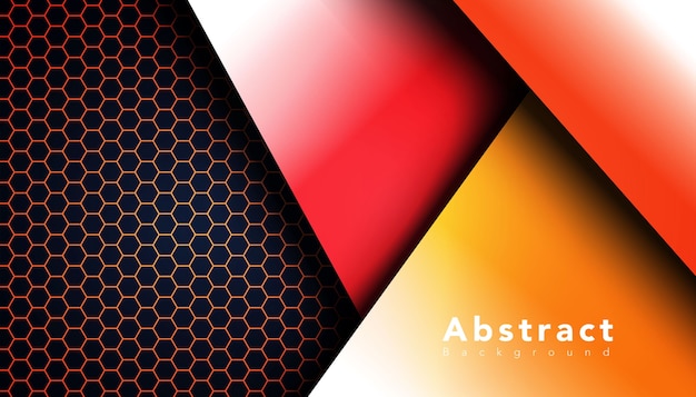 geometric shape with hexagon pattern background