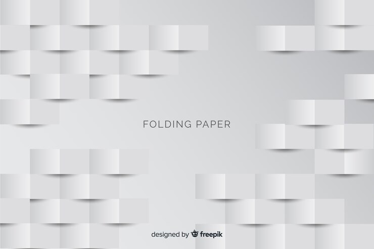 Free Vector geometric shapes background in paper style