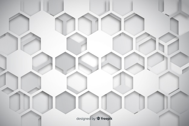 Geometric shapes background in paper style