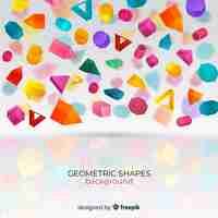 Free vector geometric shapes background