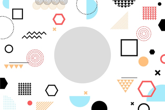 Free vector geometric shapes background