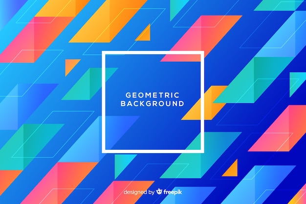 Geometric shapes background