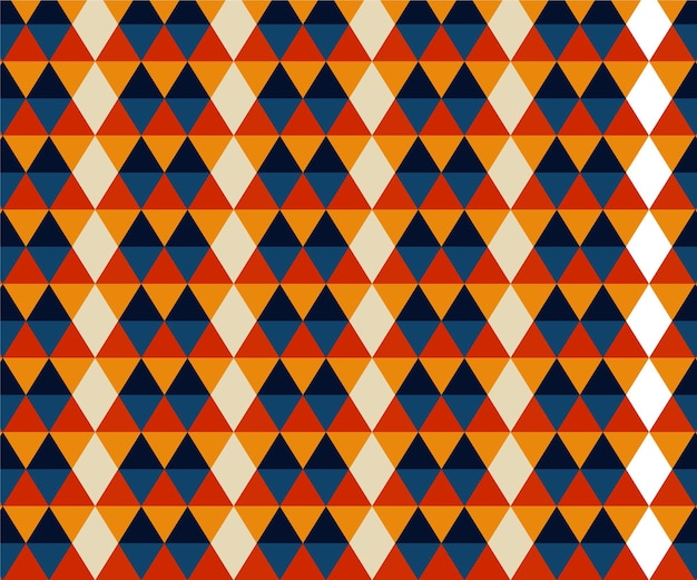 Geometric shapes groovy pattern