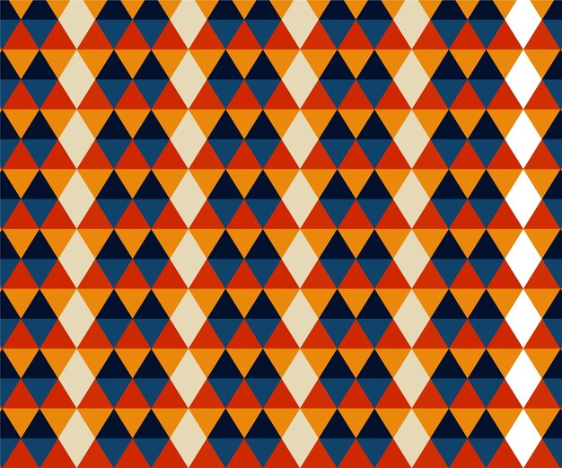 Geometric shapes groovy pattern