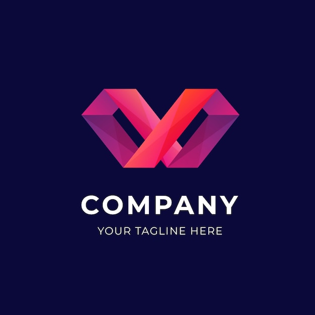 Geometric shapes of logo business template