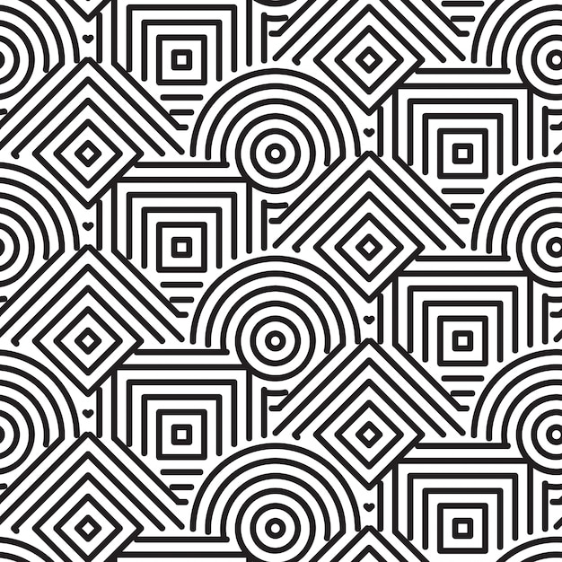 Geometric shapes pattern background