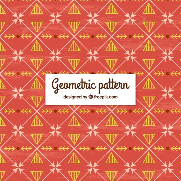 Geometric shapes and triangles pattern background