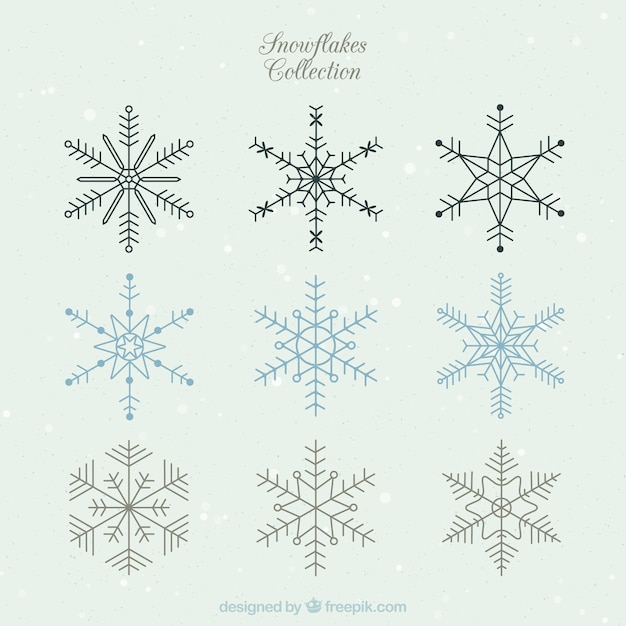 Geometric snowflakes