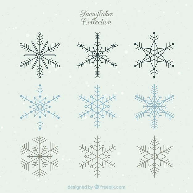 Geometric snowflakes