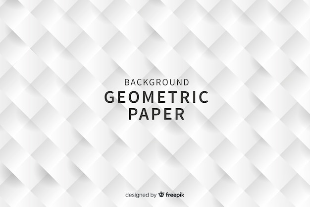 Vettore gratuito sfondo di forme geometriche quadrate in stile carta