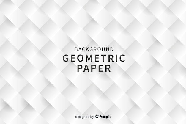 Sfondo di forme geometriche quadrate in stile carta