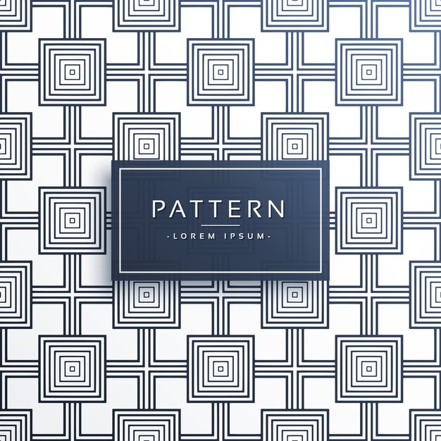 geometric square style modern pattern design