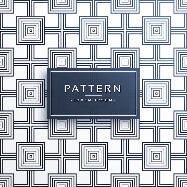 geometric square style modern pattern design