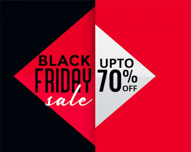 Free vector geometric style black friday creative sale banner