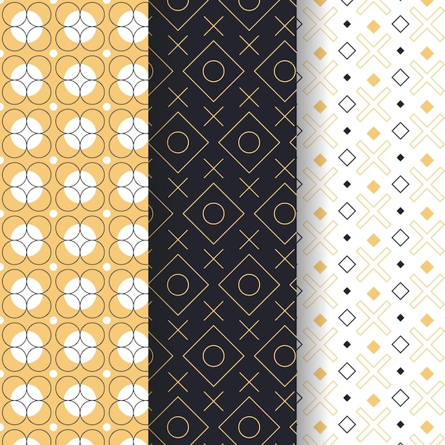 Geometric style pattern pack