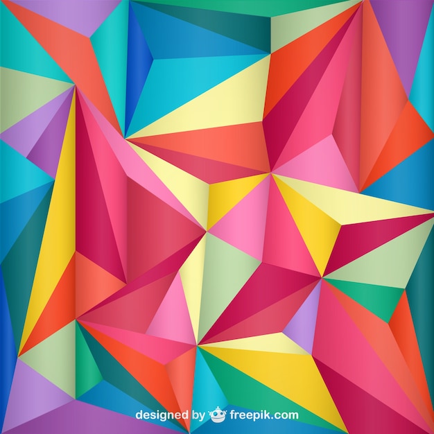 Free vector geometric triangle background