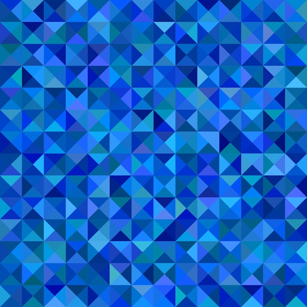 기하학적 인 삼각형 타일 모자이크 패턴 배경-블루 톤의 삼각형에서 벡터 일러스트 레이 션