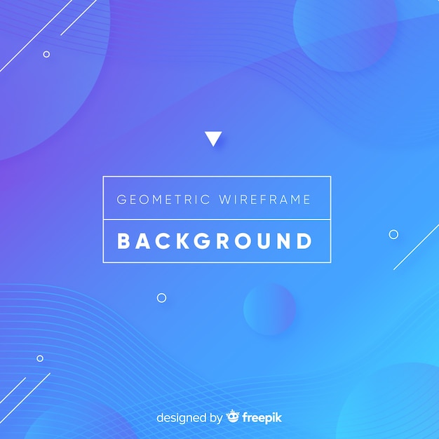 Geometric wireframe background