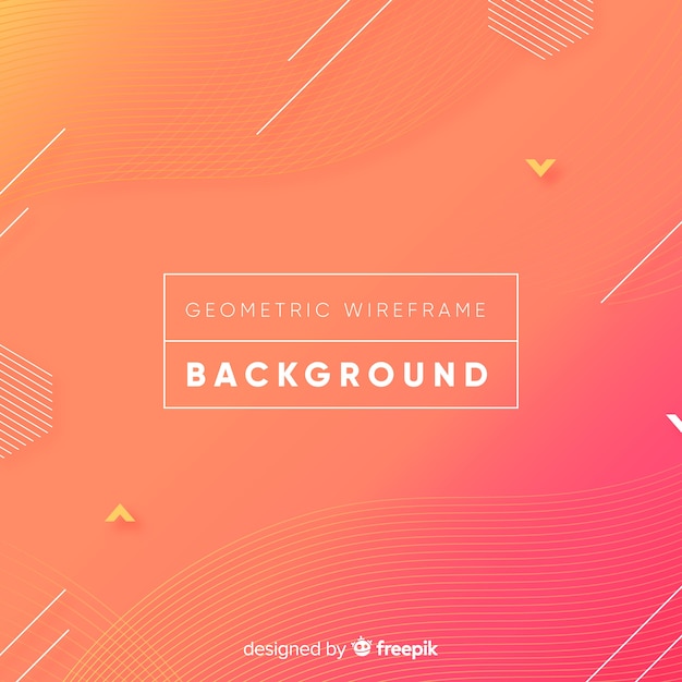 Geometric wireframe background