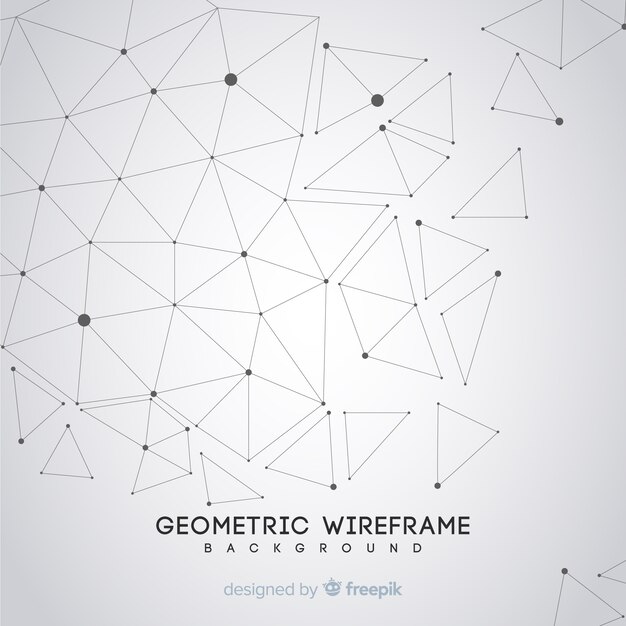 Geometric wireframe background