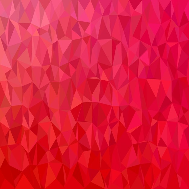 幾何学的な抽象的な不規則な三角形の背景 - 赤トーンの三角形からの多角形のベクトル図