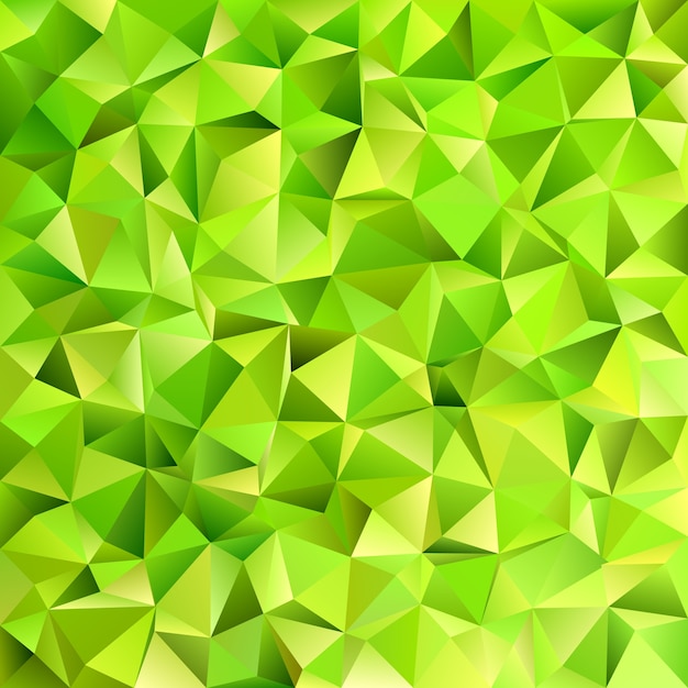 Free vector geometrical abstract irregular triangle tile pattern background - vector design from triangles in lime green tones