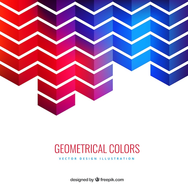 Frecce geometriche rosso e blu