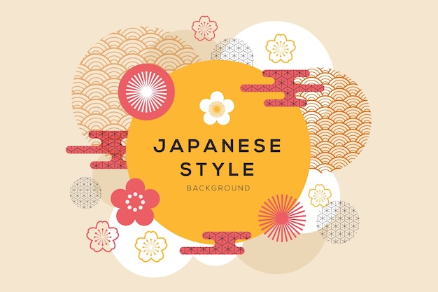 Geometrical background in japanese style