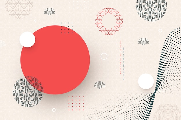 Geometrical background in japanese style