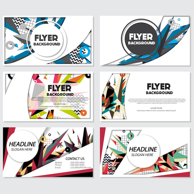 Free Vector geometrical banner design