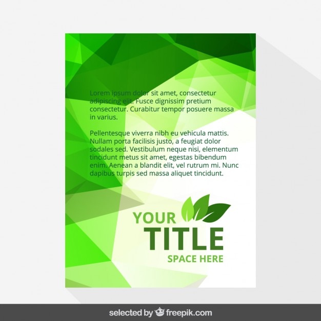 Geometrical eco brochure template