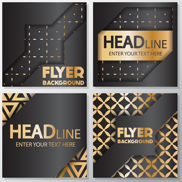 Geometrical flyer background design