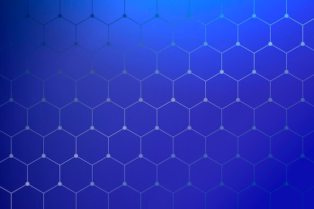 Бесплатное векторное изображение Геометрические соты с рисунком синий фон