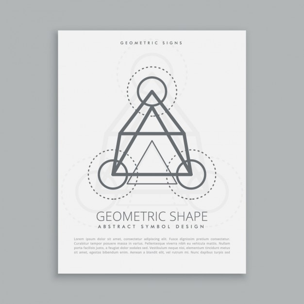 Free vector geometrical line shapes