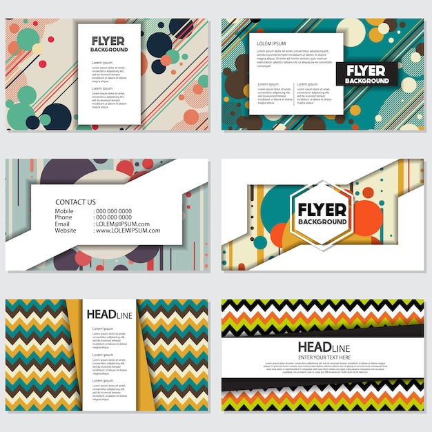 Free vector geometrical pattern banner design