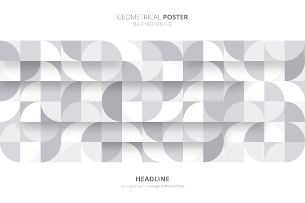 Free vector geometrical poster template