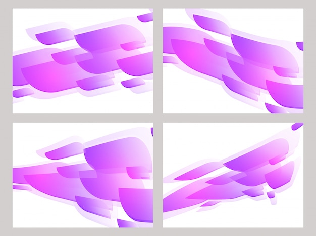 Геометрический фиолетовый волнистый абстрактный фон.