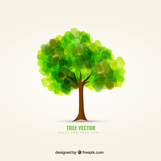 Vettore gratuito albero geometrica