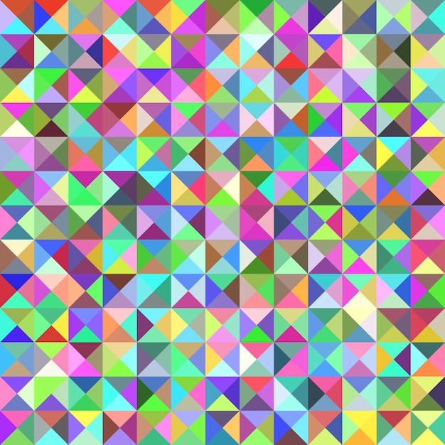 Geometrical triangle tiled pattern background - vector graphic from triangles in colorful tones