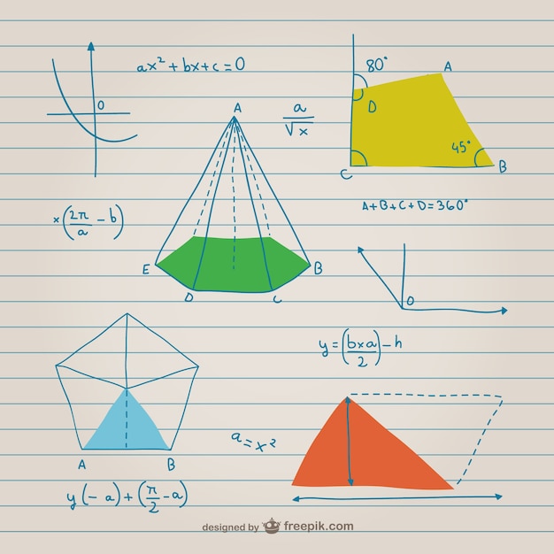 無料ベクター 幾何学と数学のグラフ