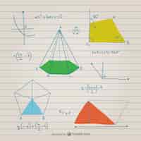 Бесплатное векторное изображение Геометрия и математика графики