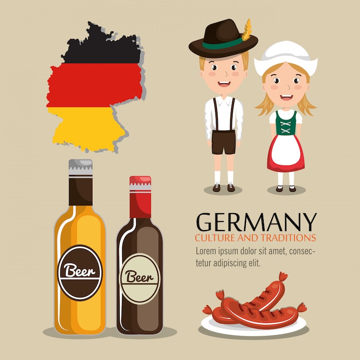 Free Vector german culture design 