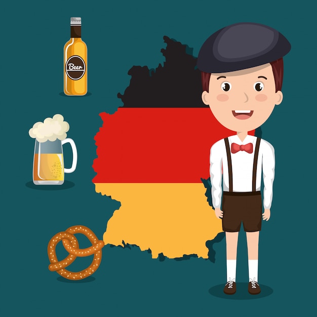 Free vector german culture design