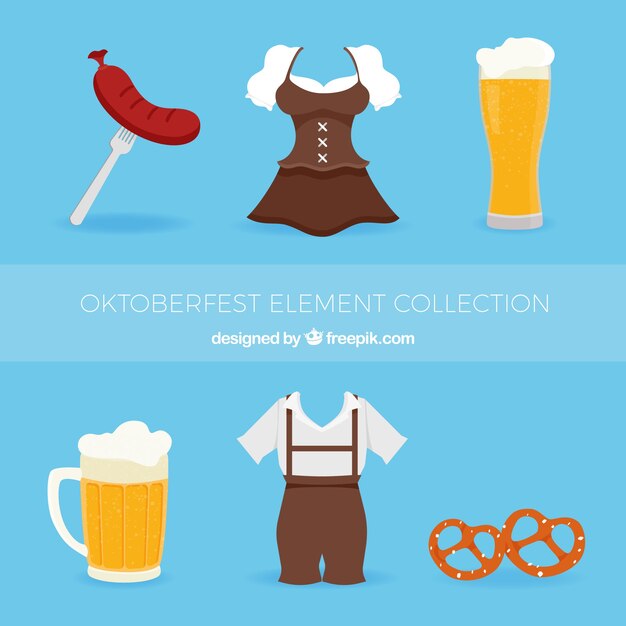 ドイツの伝統的なドレス、ビール、食品