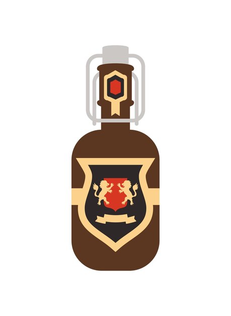 Free vector germany beer bottle